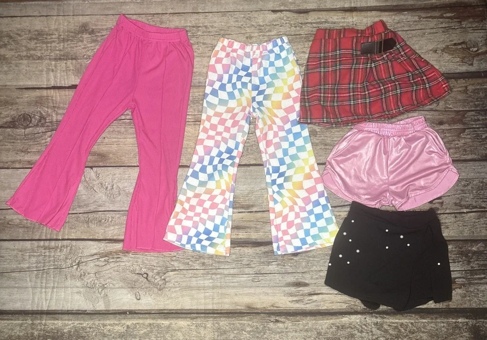 Shein Lot of 5 Girls Pants / Shorts - Shein - Size 4T & 5T